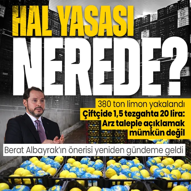 Çiftçide 1,5 lira olan limon tezgahta 20 liraya çıktı! Arz-talep dengesiyle açıklamak mümkün değil: Ne oldu bizim şu Hal Yasası işi?