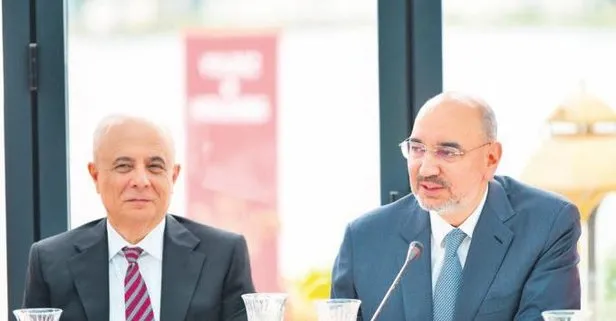 Yıldız Holding Başkanı Ali Ülker, Başkan Yardımcısı Mehmet Tütüncü ile birlikte açıklamalarda bulundu