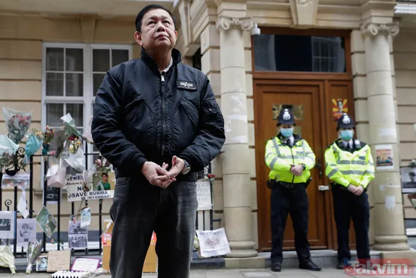 SON DAKİKA: Myanmar'daki askeri darbenin etkisi Londra'da! Büyükelçi içeriye alınmadı - 40