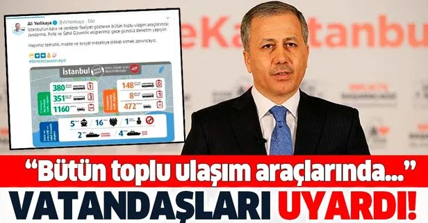 Vali Ali Yerlikaya'dan vatandaşlara uyarı
