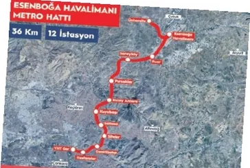 Esenboğa metrosunda ilk kazma vuruluyor