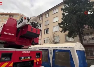 Konya’da dairedeki kombi patladı: 1 yaralı