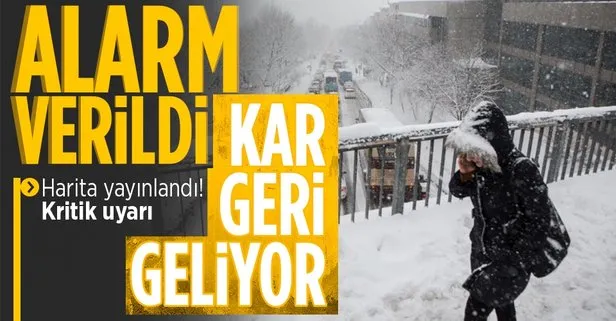 Meteorolojiden yeni alarm! 7 bölgenin tamamında kar var