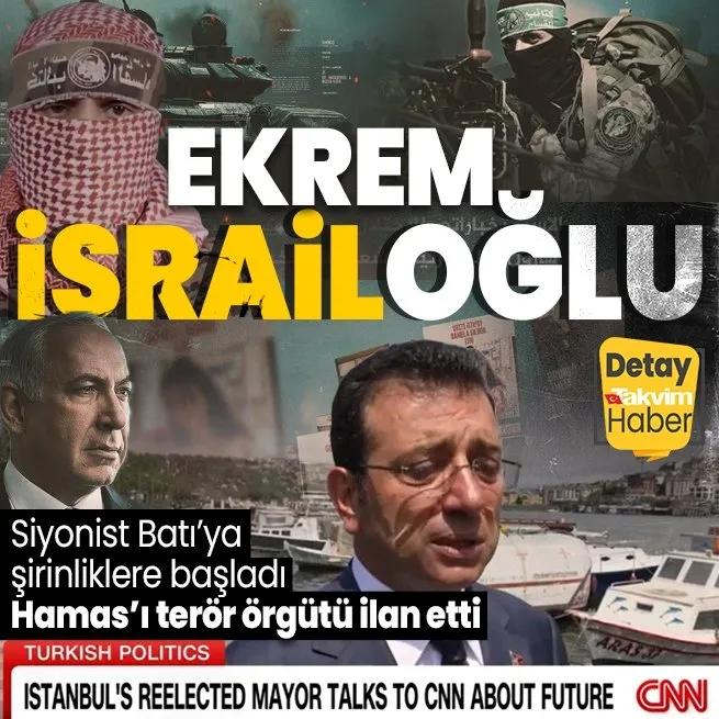 ABD merkezli CNNde zamanlaması manidar röportaj! Başkan Erdoğan Kuvâ-yi Milliye dedi Ekrem İmamoğlu Haması terör örgütü ilan etti