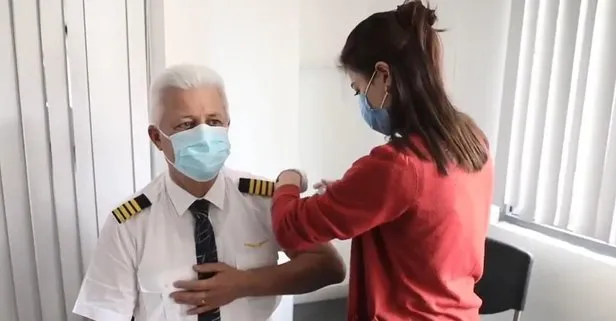 Türk Hava Yolları uçuş ekiplerine Kovid-19 aşısı uygulanmaya başlandı