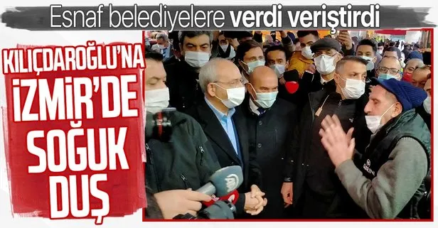 CHP lideri Kemal Kılıçdaroğlu’na İzmir’de esnaftan bozuk yol tepkisi: Sizden ricamız belediyelerimiz güzel çalışsın