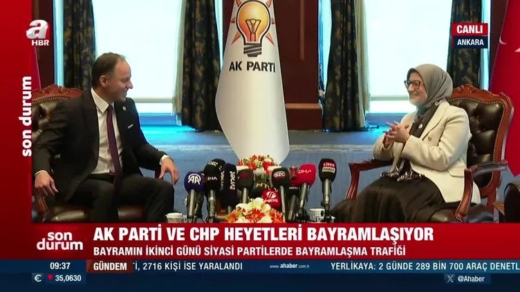 AK Parti ve CHP heyetleri bayramlaştı