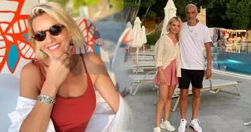 Esra Erolu bikinisiyle gören 2 çocuk annesi olduğuna inanamıyor! Öpücüklere boğdu Esra Erolun yüzünü güldürdü Ali Özbir de...