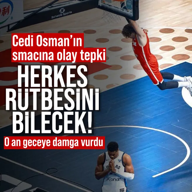 Herkes rütbesini bilecek! Cedi Osmanın Giannis Antetokounmpoya ders verdiği an