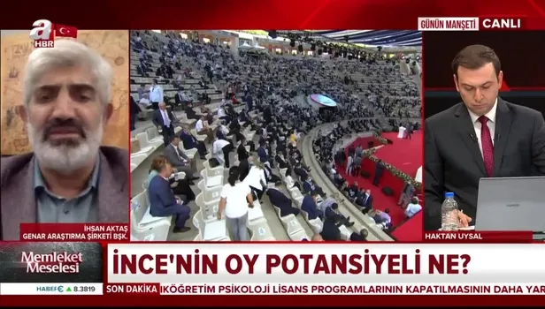 Muharrem İnce yeni parti kuracak mı? İnce'nin oy potansiyeli ne? GENAR Başkanı İhsan Aktaş'tan flaş açıklamalar