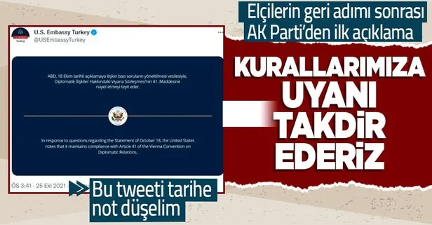 Son dakika: Büyükelçiliklerin geri adımı sonrası AK Parti Sözcüsü Ömer Çelik’ten açıklama!