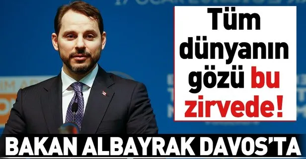 Bakan Albayrak Davos'ta