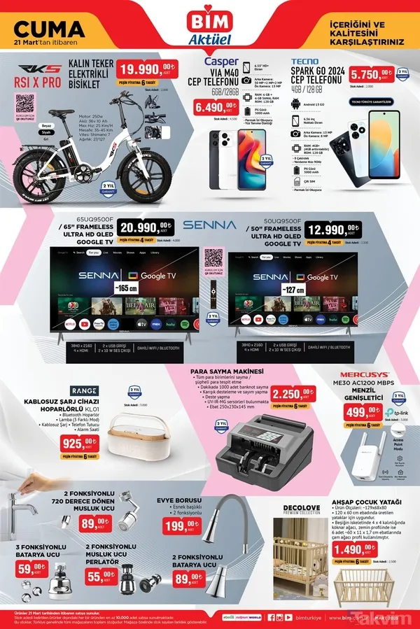 BİM'de mikrodalga fırın, çay makinesi ve çeyiz fırsatı! BİM 18-21 Mart aktüel kataloğu geldi - 15