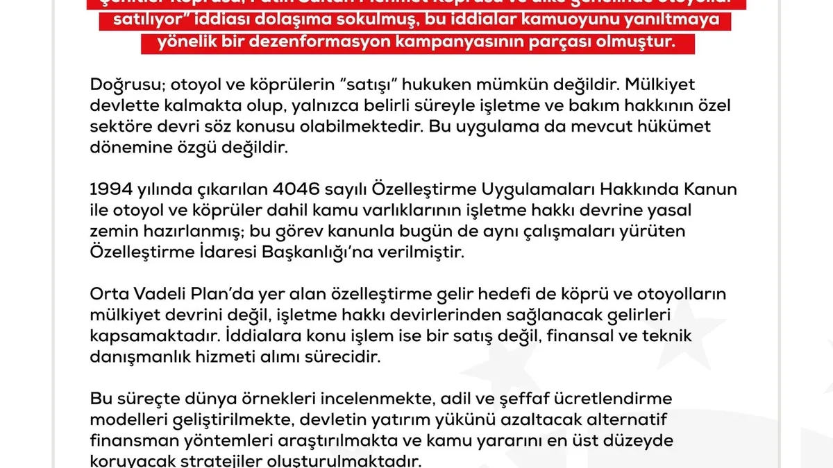 DMM: Köprü satışı hukuken mümkün değildir!
