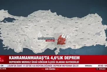 Son dakika: Kahramanmaraş Göksun'da deprem!