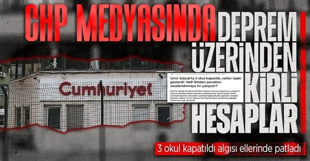 CHP yandaşı Cumhuriyet’in 3 okul birden kapatıldı haberi elinde patladı!