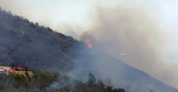 Trabzon’un Maçka ilçesinde ormanlık alana sıçrayan yangın kontrol altına alındı