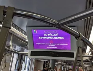 Metrolarda Kanal İstanbul yapılmasın propagandası!