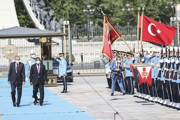 Son dakika: Angola Cumhurbaşkanı Joao Manuel Gonçalves Laurenço Türkiye'de! Başkan Erdoğan törenle karşıladı-6