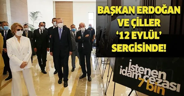 Başkan Erdoğan ve Çiller 12 Eylül fotoğraf sergisini gezdi