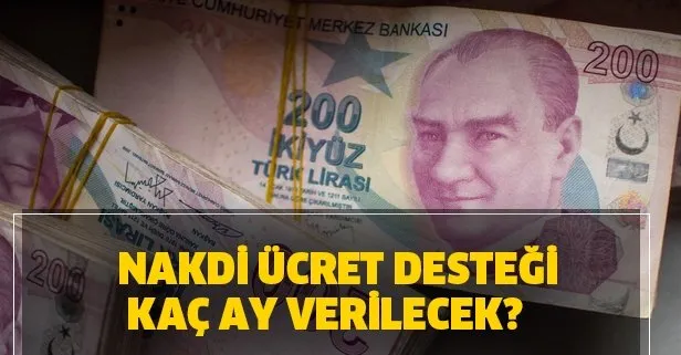 Nakdi ücret desteği kaç ay verilecek? Nakdi ücret desteği nedir, başvuru nasıl yapılacak?