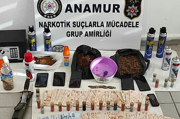 Mersin'de uyuşturucu operasyonu:10 gözaltı