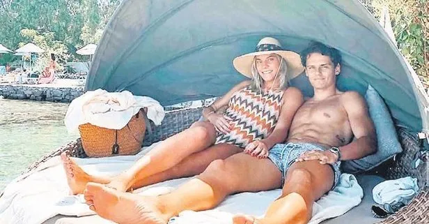 Enes Ünal hamile eşi Lisa Smellers ile Bodrum’da tatilin keyfini çıkardı