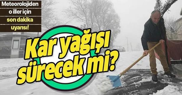HAVA DURUMU | Kar yağışı ne zamana kadar sürecek? İstanbul’da kar devam edecek mi? 17 Ocak 2021 Pazar