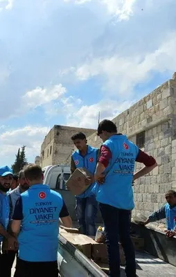 TDV El Bab'da ramazan kolisi dağıttı