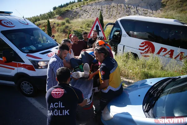 Eskişehir'de can pazarı! Yolcu otobüsü yoldan çıktı - 5