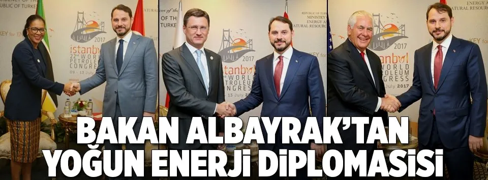 Bakan Albayrak’tan yoğun enerji diplomasisi