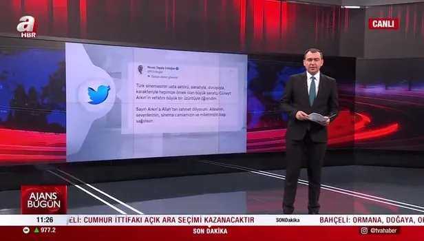Cüneyt Arkın'ın ölümü sonrası Başkan Erdoğan'dan taziye mesajı