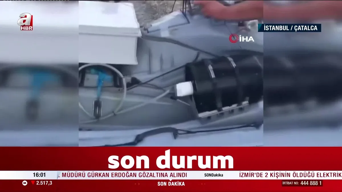 Çatalca'da patlayıcı yüklü jet ski bulundu!