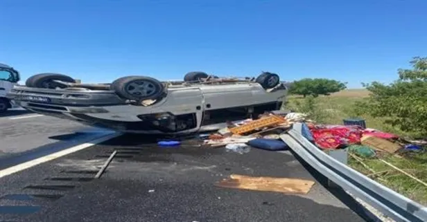 Faciaya beş kala! Ankara-Adana yolunda işçi taşıyan minibüs takla attı: Çok sayıda yaralı var | Ambulans helikopter devrede