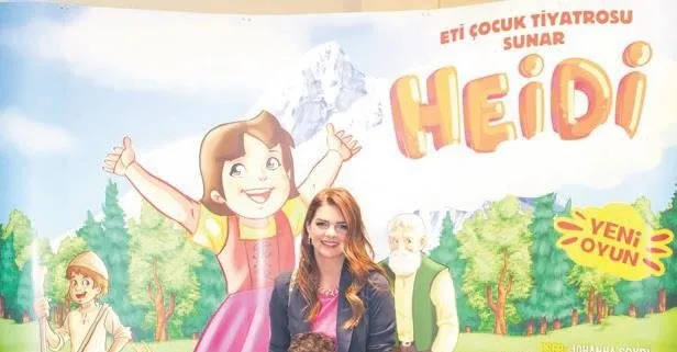 Pelin Karahan ve oğlu Ali Demir Heidi’yi izledi