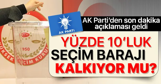Yüzde 10 seçim barajı düşürülecek mi? AK Parti Genel Başkanvekili Numan Kurtulmuş'tan flaş açıklama