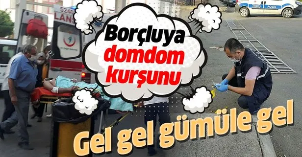 Sokakta karşılaştığı borçlusunun topuklarına hayvan avında kullanılan domdom kurşunu sıktı