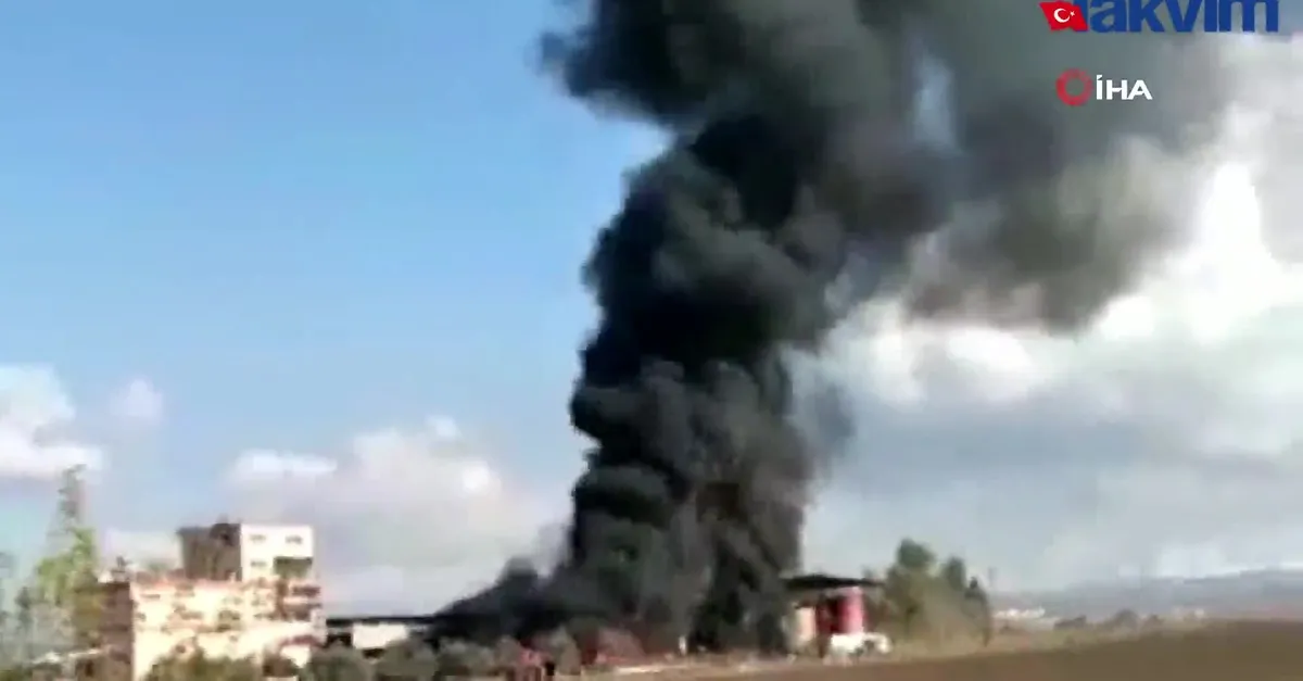 Atık yağ geri dönüşüm fabrikasında patlama