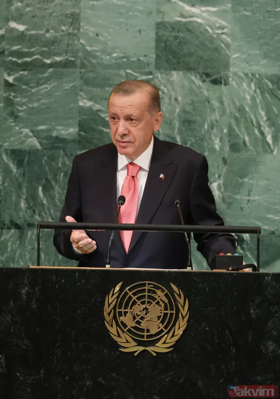 Başkan Erdoğan BM kürsüsünden karelerle gösterdi... Bebek katili Yunanistan - 12