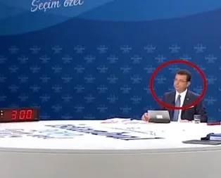 Moderatör Küçükkaya ile yayından önce gizlice buluşan İmamoğlundan öksürük sinyali