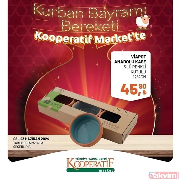 Tarım Kredi Market 23 Haziran kataloğu 2024! 4 litresi 77,90'a düştü; 100 üründe fiyatlar yarıya indi! Salça, yağ, 32'li tuvalet kağıdı... - 3