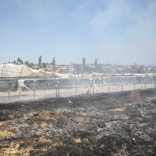 Seraların dibinde yangın!