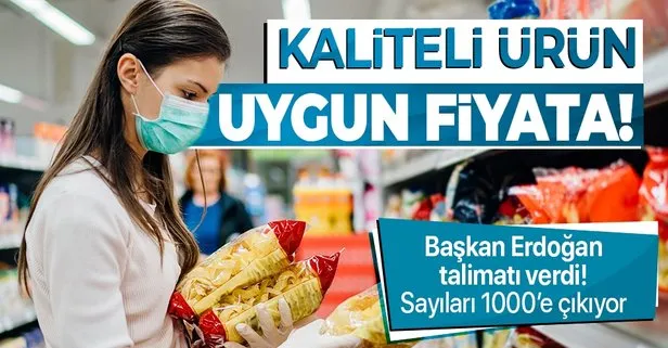 SON DAKİKA: Başkan Erdoğan talimat verdi! Kaliteli ürün uygun fiyata: Sayıları 1000’e çıkarılıyor