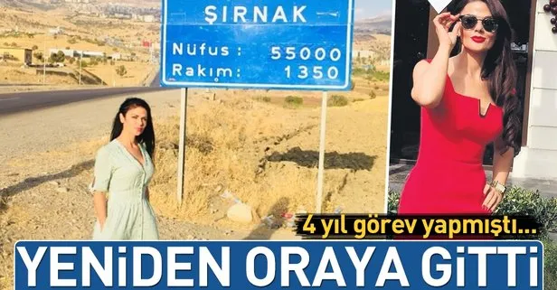 Öğretmen Pınar Demiray Şırnak’a gitti