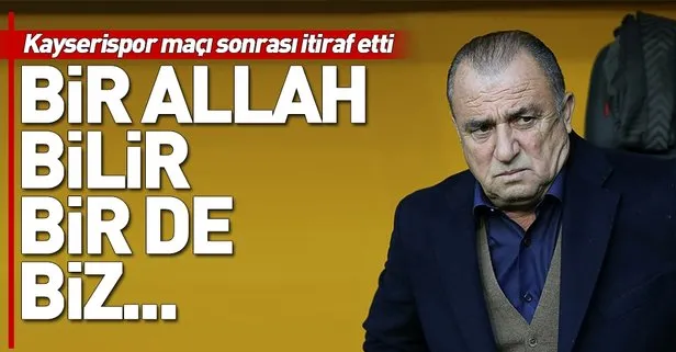 Terim Kayseri maçı sonrası itirafta bulundu