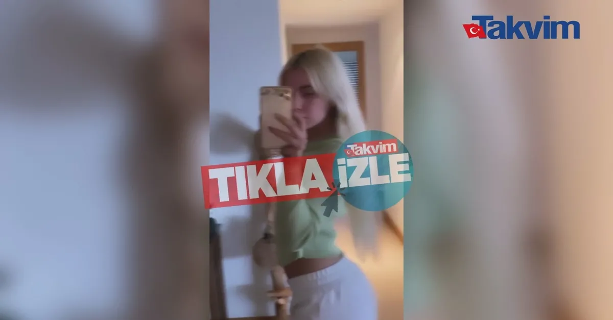 Aleyna Tilki’den ayna karşısında paylaşım!