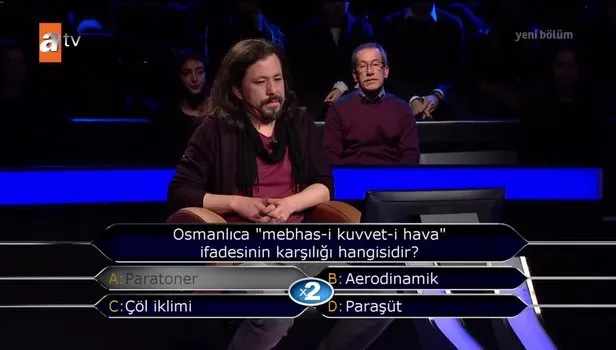 Osmanlıca mebhas-i kuvvet-i hava ifadesinin karşılığı hangisidir? | ATV Kim Milyoner Olmak İster
