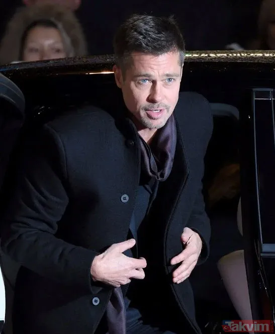 Brad Pitt'e etek giydiren hayat bize neler yapmaz! Brad Pitt kırmızı halıya etekle çıktı yerden yere vuruldu adeta Burhan Altıntop - 11