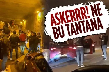 Asker eğlencesi için tüneli kapattılar