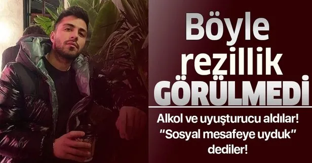 Önce alkol ve uyuşturucu aldılar, sosyal mesafeye uyuyoruz dediler!